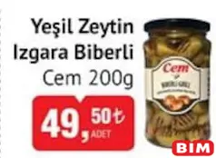 CEM YEŞİL ZEYTİN IZGARA BİBERLİ 200 G